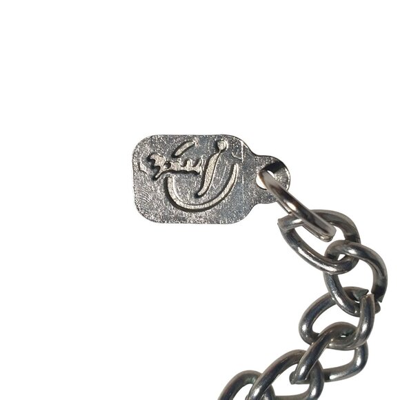 You and I Long Necklace Gunmetal Beaded Rhinestone Loops Layered Chains Jewelry - Picture 6 of 6